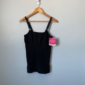 Isabel Maternity by Ingrid & Isabel Black Shaping Nursing Cami Tank Top XL